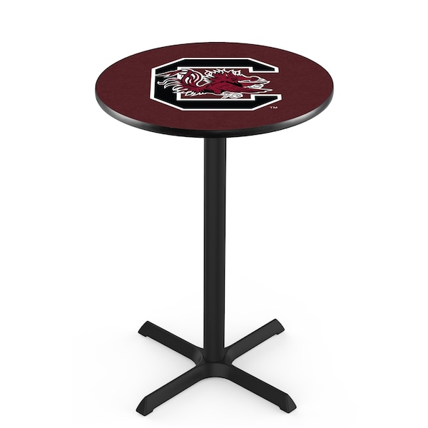 42" Blk Wrinkle South Carolina Pub Table